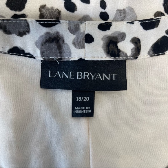 Lane Bryant Sleeveless Leopard Print Dress Asymmetrical Hem No Belt Size 18/20 - Picture 4 of 13